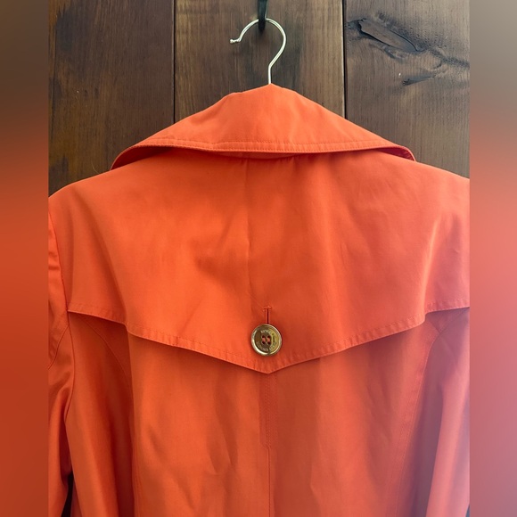 Michael Michael Kors Orange Trench Sz S - Picture 6 of 9